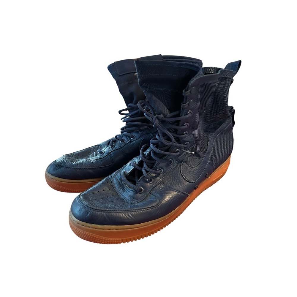 Nike Air Force 1 SF AF1 High Navy Midnight Gum Men's Size 12 No Strap